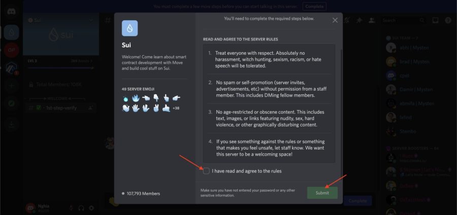 Hướng dẫn claim SUI token từ Testnet 3