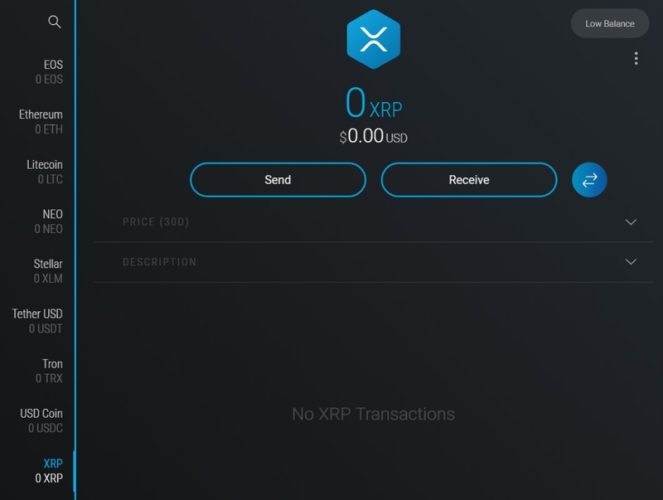 ví lưu trữ Ripple