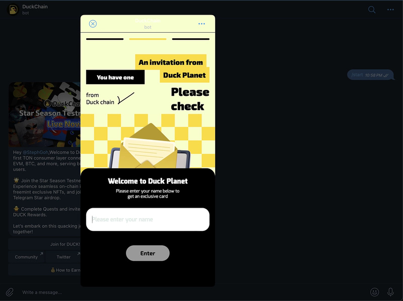 Cách tham gia DuckChain Airdrop