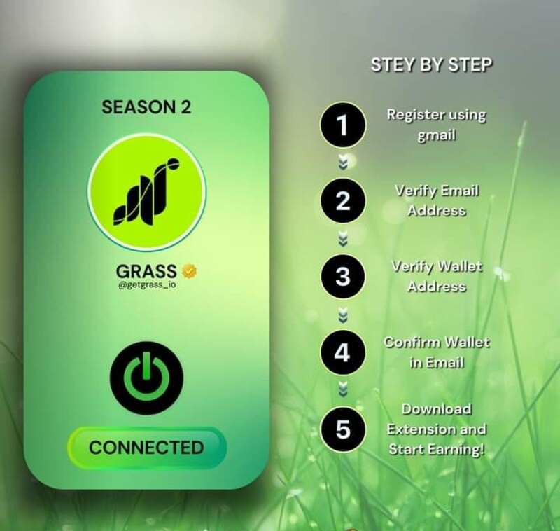 Hướng dẫn cách nhận Airdrop Grass Season 2