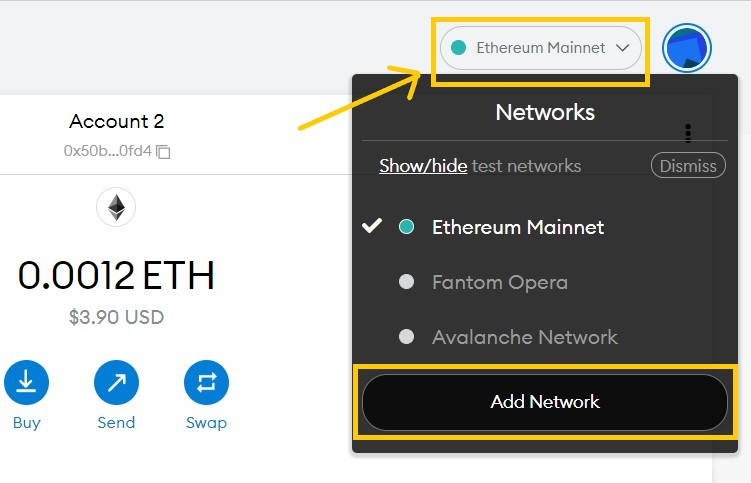 thêm mạng fantom vào metamask