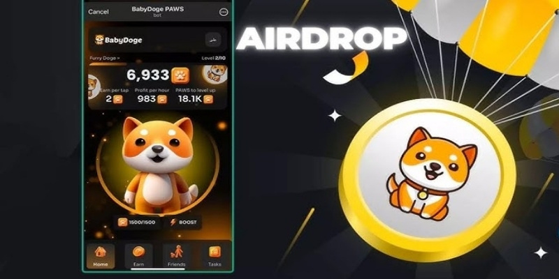 Các bước tham gia chương trình BabyDoge Paws airdrop