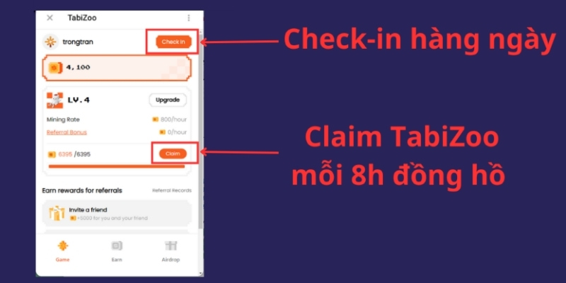 Hướng dẫn cách chơi TabiZoo Airdrop