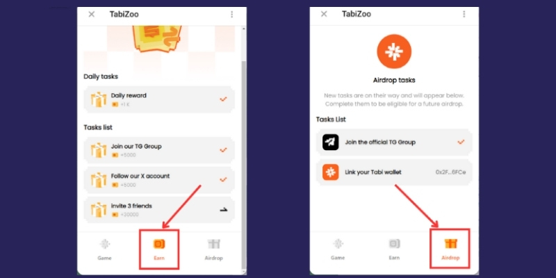 Hướng dẫn cách chơi TabiZoo Airdrop